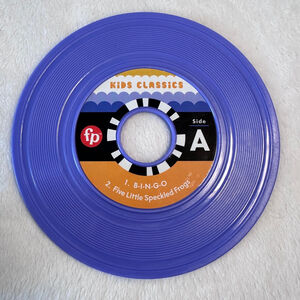 Fisher Price Kids Classics Record Purple BINGO Itsy Bitsy Spider Toy Disc